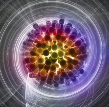 Noble gases glowing discharge tubes showing colorful luminescence of helium neon argon elements