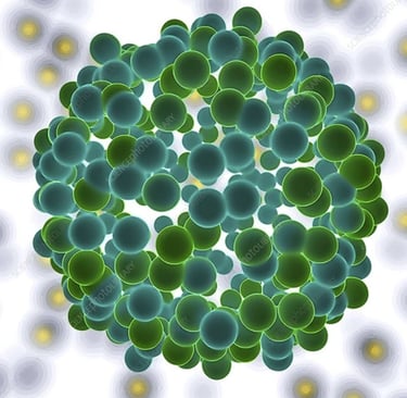 Cluster sampling visualization showing grouped population elements for statistical data collection