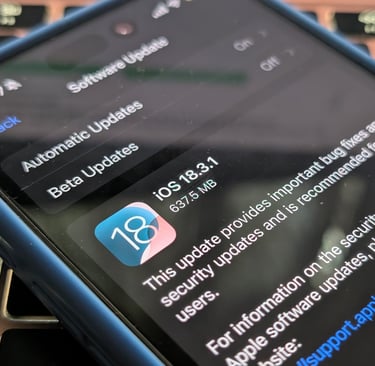 a cell phone with a phone showing the app on the screen