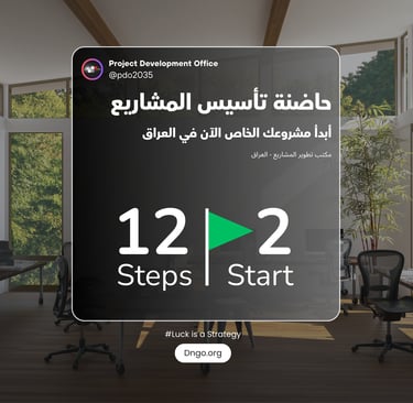 12Steps 2 Start (خطوات البدء) برنامج حاضنة أعمال افتراضي يقدم مساراً استشارياً من 12 خطوة لتأسيس الم