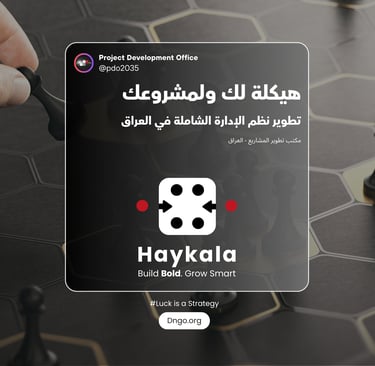 Haykala (هيكلة) استشارات الهندسة المؤسسية للوزارات والشركات. نقدم حلولاً لإعادة الهيكلة، تطوير السيا