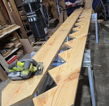 cutting the stringers