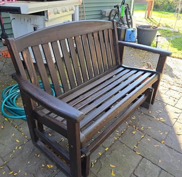 refurbished rocker bench