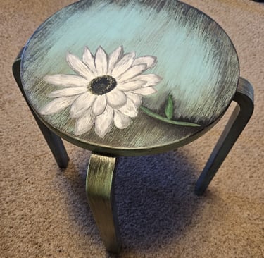 painted stool