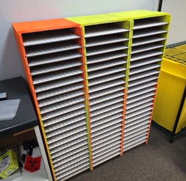 custom built shelves