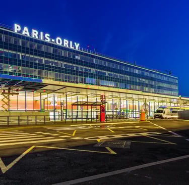 Orly Airport, Paris, France.