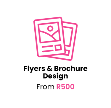 Flyers and Brochures from R500