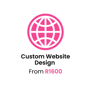 Custom Website Design from R1600