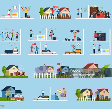 illustration des conflits de voisinages