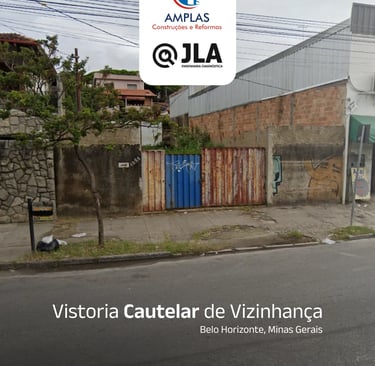 vistoria cautelar de vizinhança feita por nós em belo horizonte