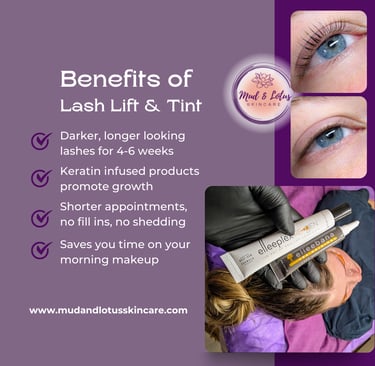 benefits of a lash lift & tint