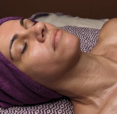 facial treatment, glowing skin