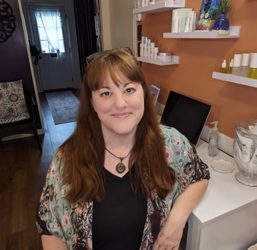 Kathy Dye, Licensed Esthetician at Mud & Lotus Skincare in Burnsville, NC