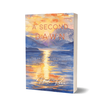 Discrete cover to novel 'A Second Dawn'