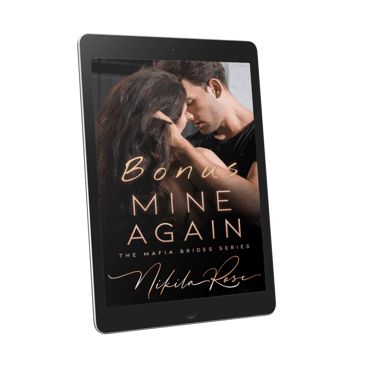 The kindle promo cover for the Mine Again wedding scene.