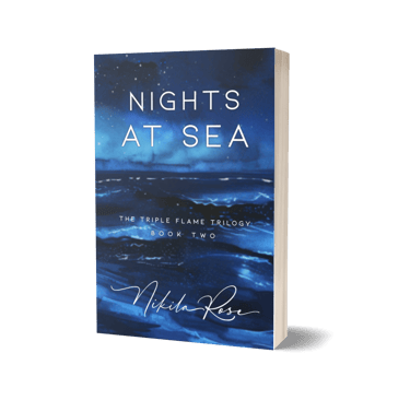 Discrete cover of the novel Nights at Sea
