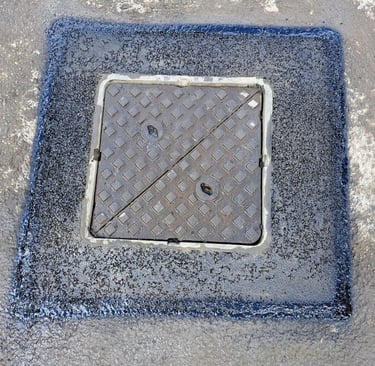 Manhole Drain Chamber after rebuild and repair