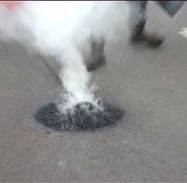 Infrared Road Repair work in progress