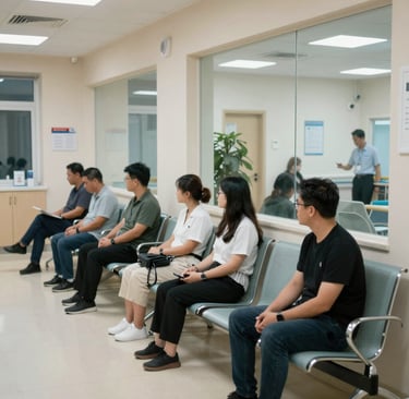 Bright, welcoming reception area with friendly staff ready to assist patients.