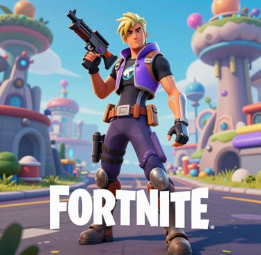 Colorful neon-lit Roblox avatar in a dynamic gaming environment