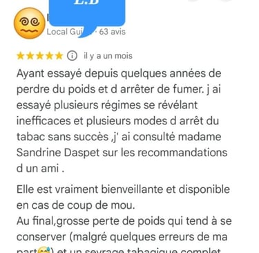 « Témoignage client arrêt du tabac L.B. »