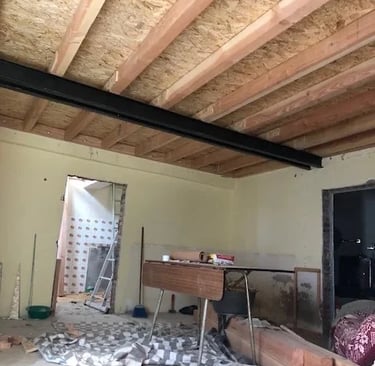 Bovenverdieping stalenbalk