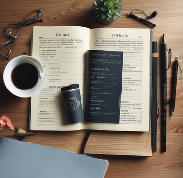 Two textured glass tumblers filled with a light beverage are placed on a wooden surface. They are surrounded by green leafy vines and bottles in the background, creating a cozy and natural setting.