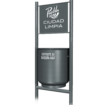 Bote de basura de Acero