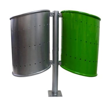 Bote de basura de acero al carbon doble