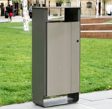 Bote de basura para exteriores