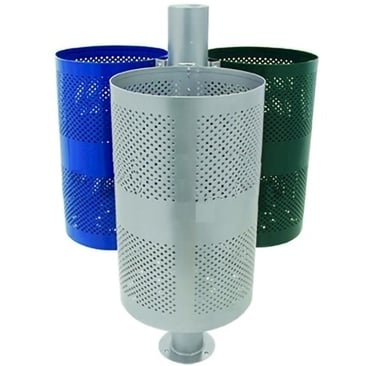 Bote de basura de acero triple