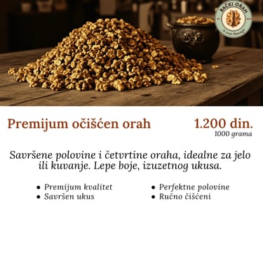 premijum očišćen orah