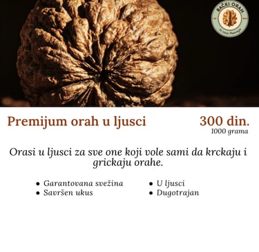 Premijum orah u ljusci