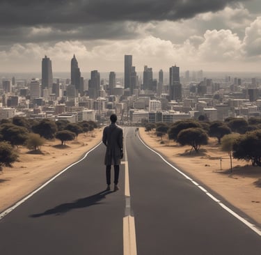 A powerful image depicting African diaspora unity.