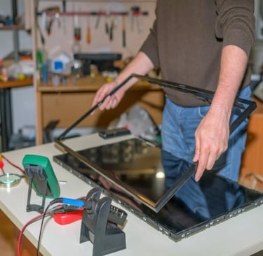 led tv screen panel backlight repair patna xtech service center samsung tv