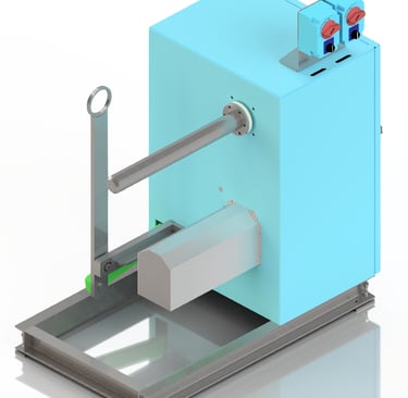 Arrotolatore scarti tessili