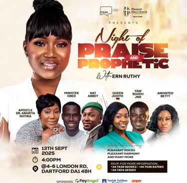 night of praise and prophetic ern ruthy minister obed nat abbey queen judith yaw boadu jnr 