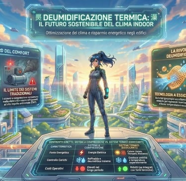 Deumidificazione a energia termica negli impianti