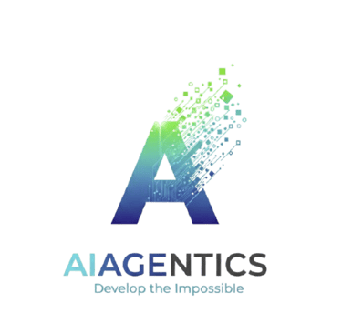 a logo for a company AIAGENTICS