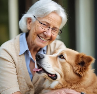 A caregiver preparing a healthy meal in a cozy kitchen.
