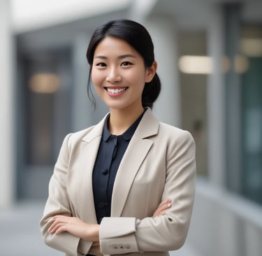 woman wearing black crew-neck shirt