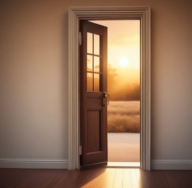 A serene landscape symbolizing a safe space for personal growth.