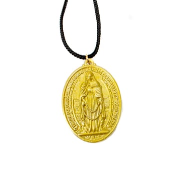 Medalha de Nossa Senhora das Lágrimas de resina 3D 