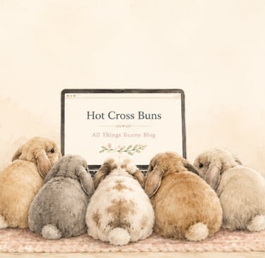 Hot Cross Buns' All Things Bunny Blog Banner