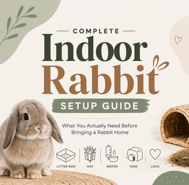 Hot Cross Buns' Tansy learning about all the things a Bun needs before going to a new home