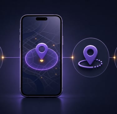 Permisos de ubicación precisa, ubicación en segundo plano y notificaciones para HIURBEX