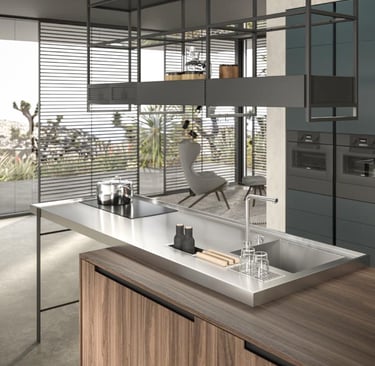 plan de travail inox