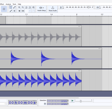 TR-808 LTSPICE Audacity wave import 1