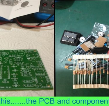 Components and pcb for a digital echo chamber kit