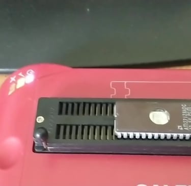 DX9 to DX7 Eprom placed in programmer